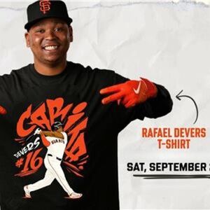 Rafael Devers Giants T-Shirt M NWOT